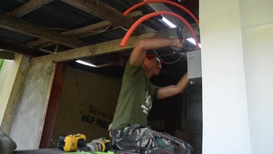 Service Members Continue Repairs at San NIcolas Elementary School During Exercise Balikatan 2016