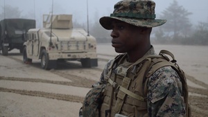 B-roll of Marine Sgt. Edet Umoren instructing Marines
