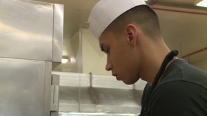 Headquarters and Headquarters Squadron of Marine Corps Air Station Yuma Preparing Food In Mess Hall