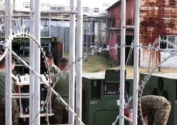 B-Roll of Marines in a combat operation center