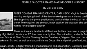 First female Marine to graduate Designated Marksman School