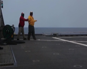CH-53 Lands on USNS Millinocket B-Roll