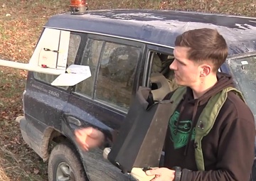 Opposing Forces Fly Unmanned Aerial Vehicle During Saber Junction 16