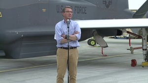 Carter Talks to Troops