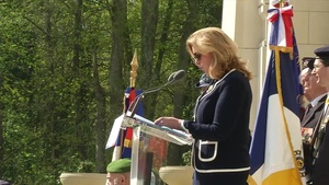 SECAF speaks at the Lafayette Escadrille Memorial ceremony.