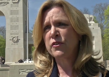 Secretary of the Air Force at Lafayette Escadrille Memorial