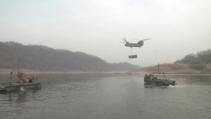 2-8 Cav Crosses the Imjin River B Roll Part 1