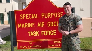 Marine Gives Shoutout to Daughter at Atlanta Braves Game