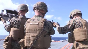 Marines Fire FIM-92 Aboard USS Wasp