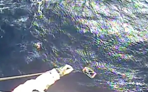 Hoist of sailor off Ano Nuevo State Park