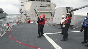 DDG 110 refueling RAS B-roll