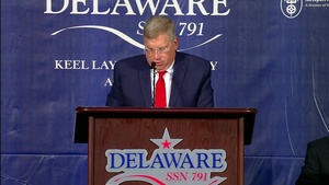 Newport News Shipbuilding To Lay the Keel for Virginia-Class Submarine Delaware (SSN 791)