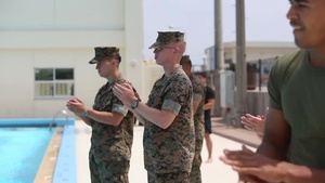 Cpl. Grant Anderson reenlists BROLL