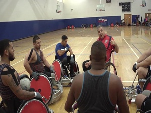 Final Practice for U.S. Wheel-Chair Rugby Team Before 2016 Invictus Games