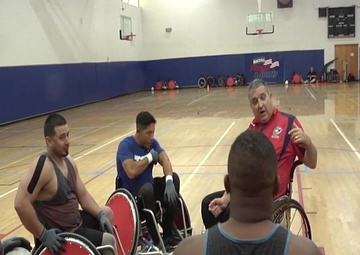 Final Practice for U.S. Wheel-Chair Rugby Team Before 2016 Invictus Games