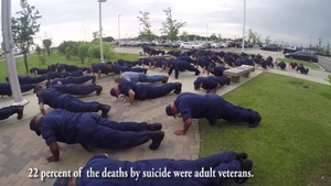 Sector Houston-Galveston does 22 pushups for PTSD-related suicide awareness