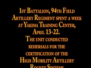 17th Field Artillery Brigade - HIMARS training spotlight