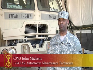 17th Field Artillery Brigade Thunderbolt Spotlight Maintenance