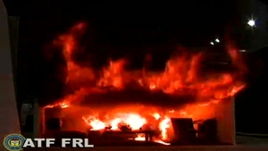 Fire Research Lab - Flash over Test