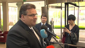 Lithuania Minister of Foreign Affairs NAC Doorstep