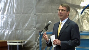 Carter Speaks at the Electric Boat Corporation