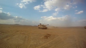 1-7 Field Artillery prepares for night fire