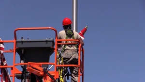 Peterson AFB Memorial Day Flag Display B-roll