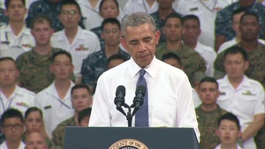 Obama Speaks to Troops in Iwakuni