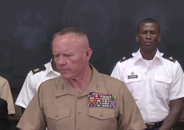 Okinawa Area Coordinator Press Conference Discussing Period of Unity and Mourning