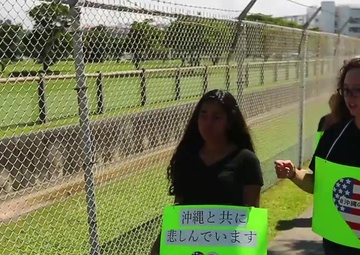 Local Okinawa church shows support during period of unity and mourning