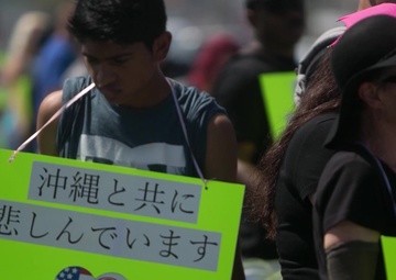 U.S. military members mourn loss of Okinawan woman