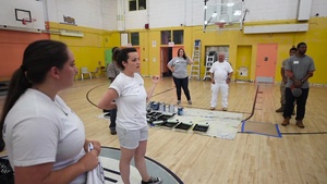 Painting a Community Center in Support of Fleet Week New York 2016