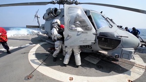 Crash and Salvage Drill aboard USS Mobile Bay (CG 53)