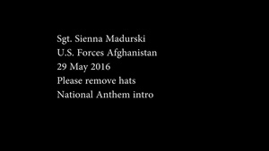 National Anthem shoutout