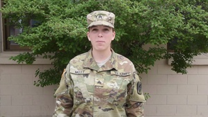 Sgt. Patricia Mott sends a shoutout to the SF Giants