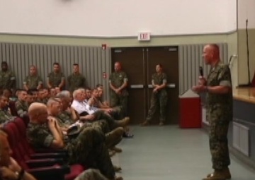 III MEF CG speaks to Marines on period of unity and mourning (B-Roll w/ interview)