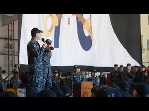 USS Ronald Reagan Promotes Sailors