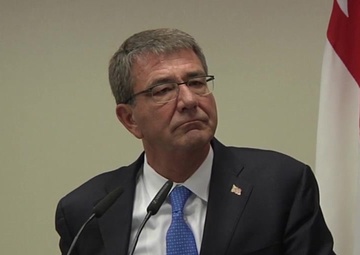 Secretary Ash Carter News Conference in Singapore