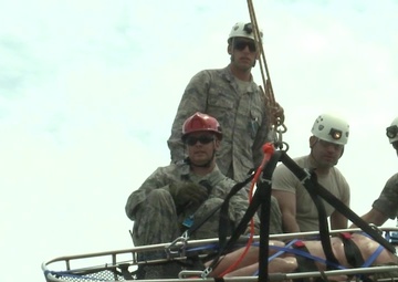 Connecticut Airmen Conduct Confined Space Rescue Training (Without Titles)