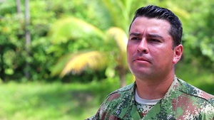 Colombian Marine Lt. Alejandro Calderon Ramirez interview on USCAP training