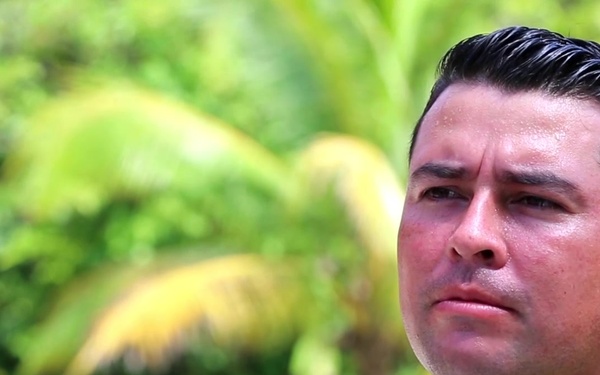 Colombian Marine Lt. Alejandro Calderon Ramirez interview on USCAP training