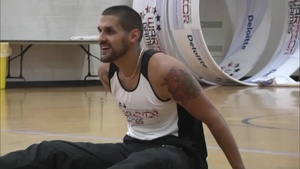 Dustin Barr Seated Volleyball Training B-Roll – 2016 Warrior Games