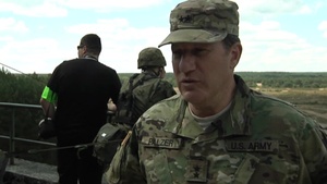 Q and A with Maj. Gen. Palzer during Exercise Anakonda 2016