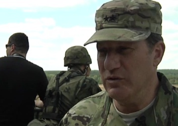Q and A with Maj. Gen. Palzer during Exercise Anakonda 2016