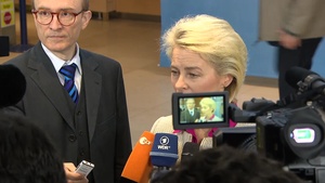 Doorstep statement by Minister of Defence - Germany, Ursula von der Leyen.