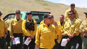 Camp Pendleton Fire Department hosts Fire School BROLL / Interviews