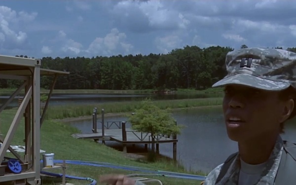 1387th Quartermaster Company conducts water purification exercise.