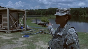 1387th Quartermaster Company conducts water purification exercise (Social Media)