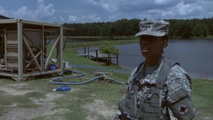 1387th Quartermaster Company conducts water purification exercise (VSOT).