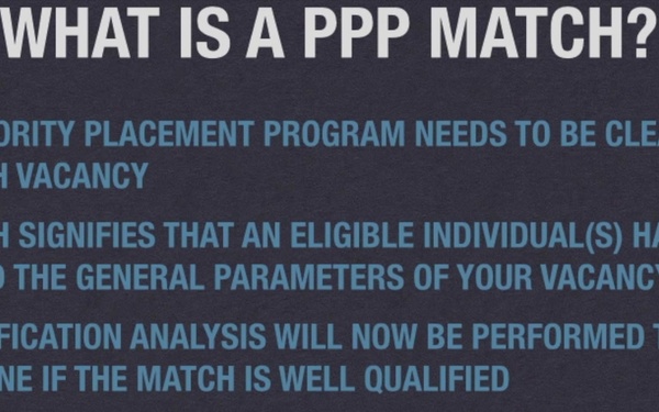 Priority Placement Program Video